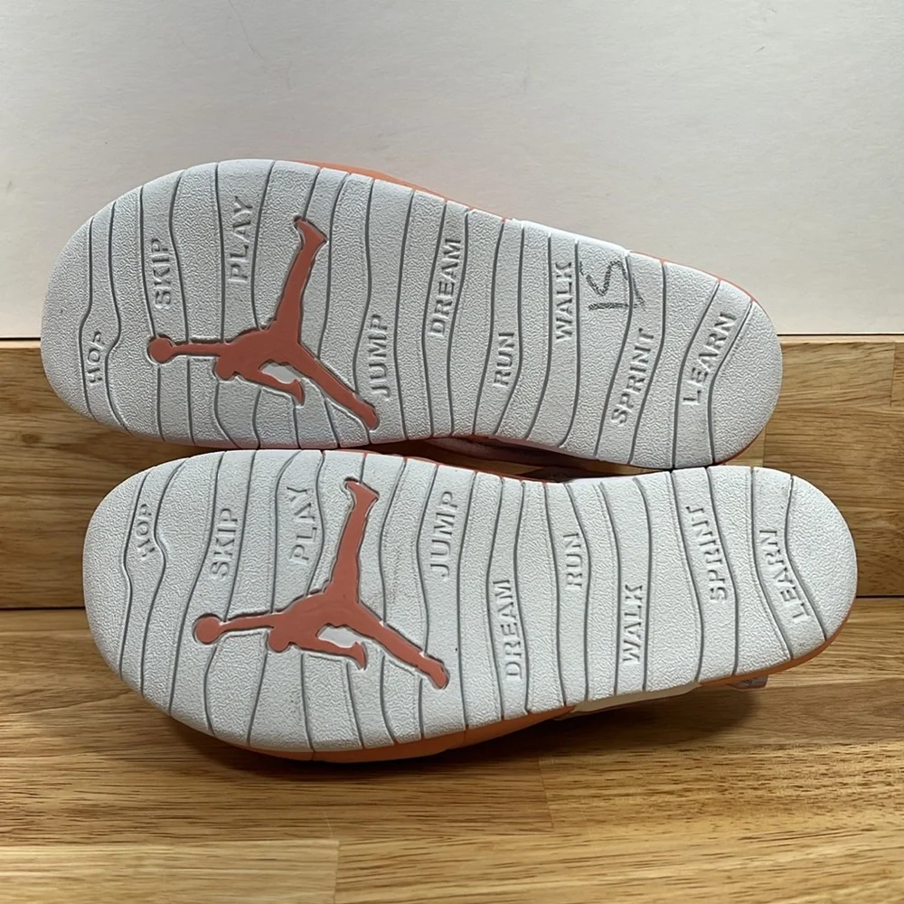 NEW Air Jordan 3Y Peach Pink White Sandal‎ Shoes